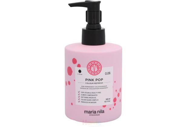 Maria Nila Colour Refresh Non-Permanent Colour Mask #0.06 Pink Pop 300 ml