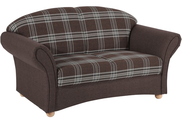 Max Winzer Corona Sofa 2-Sitzer Flachgewebe braun