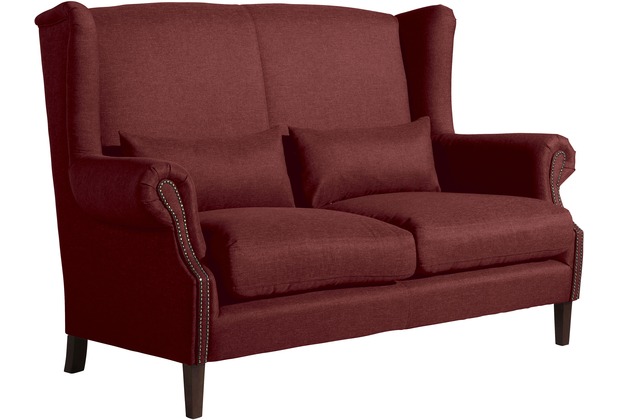 Max Winzer Flora Sofa 2-Sitzer Flachgewebe rot