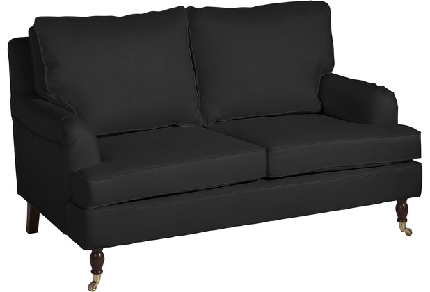 Max Winzer Passion Sofa 2-Sitzer Flachgewebe schwarz