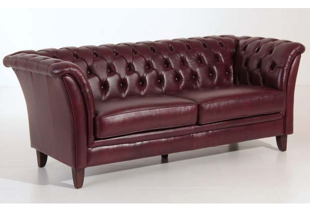 Max Winzer Norfolk Sofa 2-Sitzer Wischleder rot