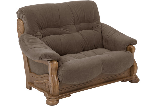 Max Winzer Tennessee Sofa 2-Sitzer Flockstoff braun