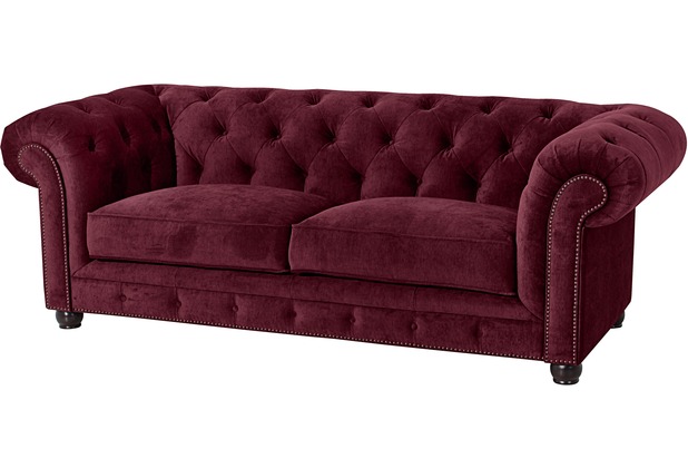 Max Winzer Orleans Sofa 2,5-Sitzer Microfaser burgund
