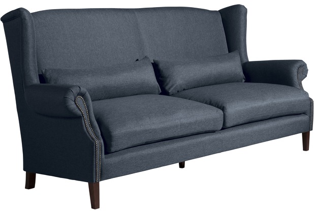 Max Winzer Flora Sofa 3-Sitzer (2-geteilt) Flachgewebe blau