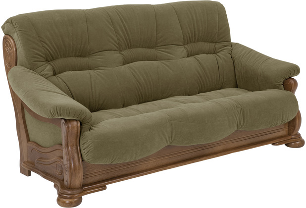 Max Winzer Tennessee Sofa 3-Sitzer Flockstoff grn