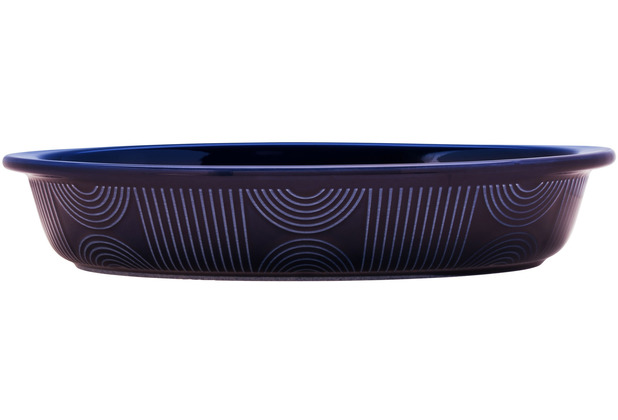 Maxwell & Williams ARC Auflaufform oval, 31,5 x 21,5 cm, Indigoblau, Premium-Keramik, in Geschenkbox