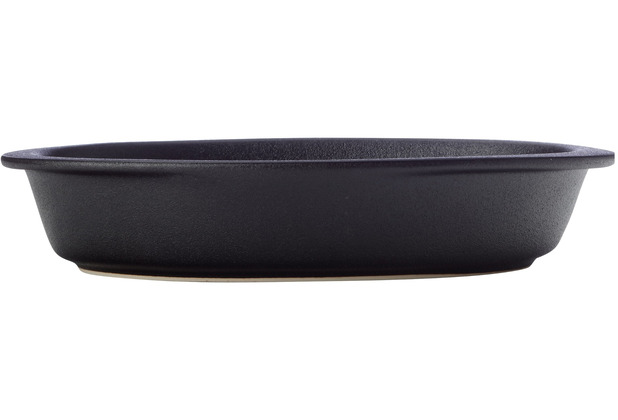 Maxwell & Williams CAVIAR BLACK Auflaufform oval, 28 x 15,5 cm, Premium-Keramik