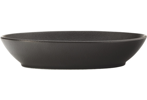 Maxwell & Williams CAVIAR BLACK Schale oval, 25 x 17 cm, Premium-Keramik