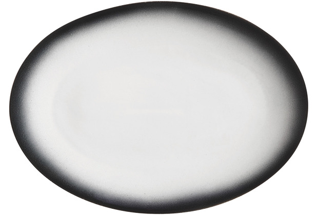 Maxwell & Williams CAVIAR GRANITE Platte oval, 35 x 25 cm, Premium-Keramik