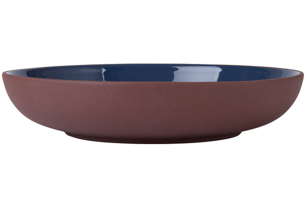 Maxwell & Williams SIENNA Schssel flach, 22 x 4,5 cm, Blau, Premium-Keramik Ton