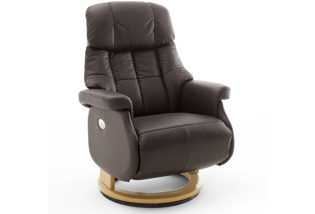 MCA furniture Calgary Comfort elektrisch Relaxsessel mit Fusttze, braun/natur