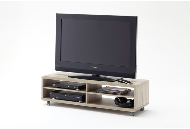 MCA furniture JEFF TV Element XL wei schwarz 120 x 35 x 39 cm
