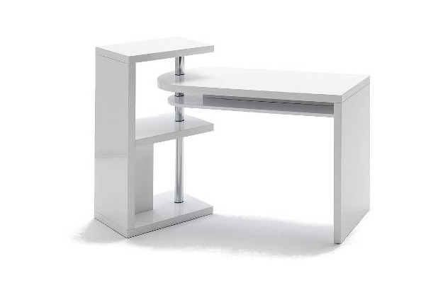 MCA furniture MATTIS Kombi-Schreibtisch wei HG   145 x 94 x 50 cm