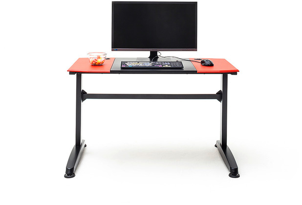 MCA furniture mcRACING Gam-Desk 8-11 Schreibtisch rot-schwarz-rot   120 x 72 x 60 cm