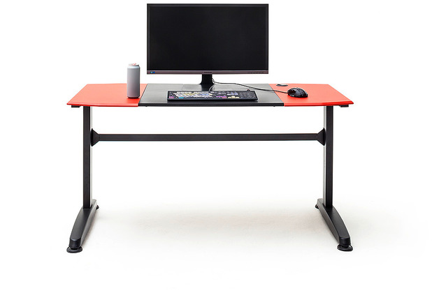 MCA furniture mcRACING Gam-Desk 8-11 Schreibtisch rot-schwarz-rot   140 x 72 x 65 cm
