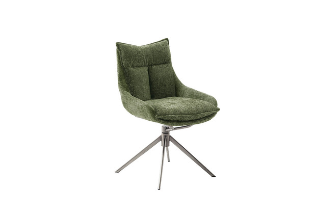 MCA furniture PARKER Edelstahl Gestell gebrstet, 2er Set olive
