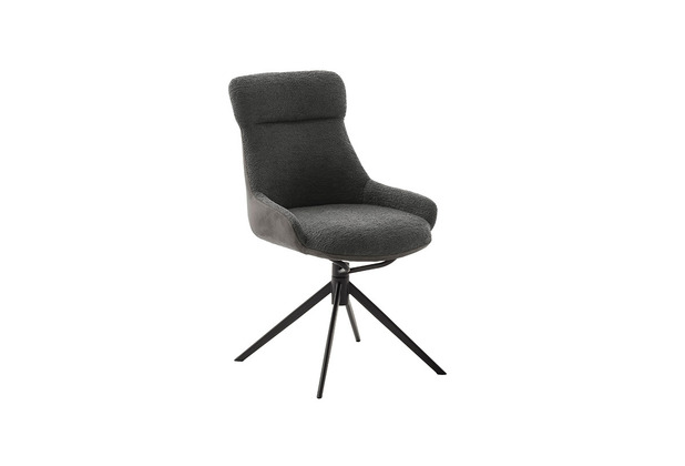 MCA furniture PELION Metallgestell schwarz matt lackiert, 2er Set anthrazit