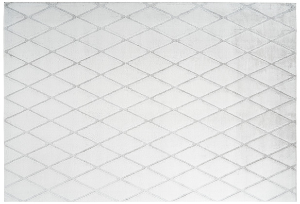 me gusta Teppich Vivica 225 Wei / Graublau 160 x 230 cm