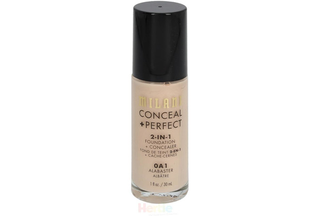 Milani Conceal + Perfect 2-in-1 Foundation + Concealer #0A1 Alabaster 30 ml