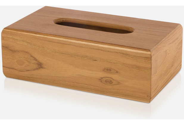 möve Kosmetiktuchbox Teak wood 24,5x14x8cm