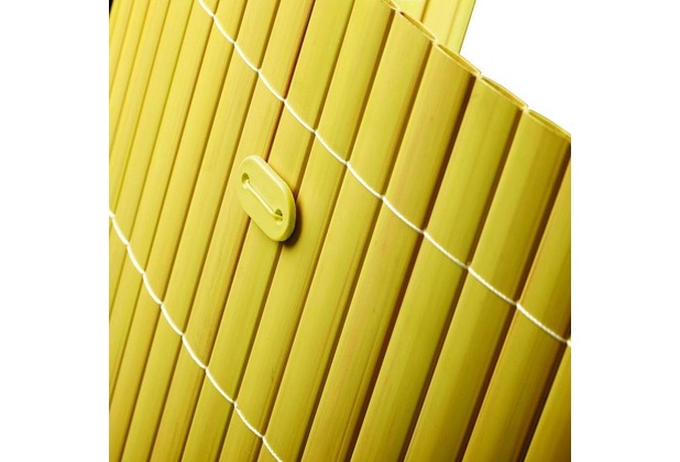 NOOR Befestigungskit für PVC Sichtschutzmatten 26 Stück Farbe bambus