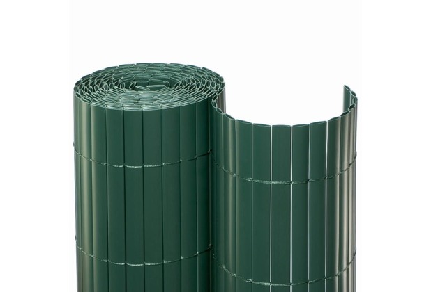 NOOR Sichtschutzmatte PVC Sichtschutz Kunststoff 10m ca. Größe 0,90x10 m Farbe grün