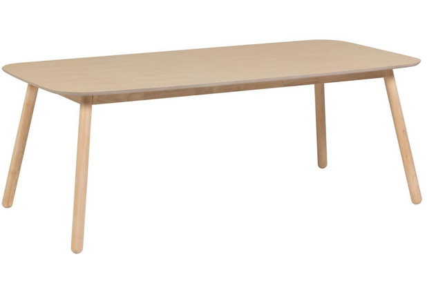 Nosh Batilde Tisch aus massivem Kautschuk mit Eschenfurnier 140 x 70 cm