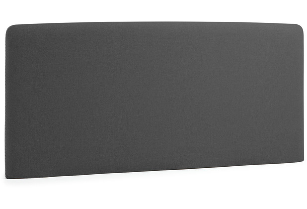 Nosh Bettkopfteil Dyla mit abnehmbarem Bezug in Schwarz fr Bett von 150 cm