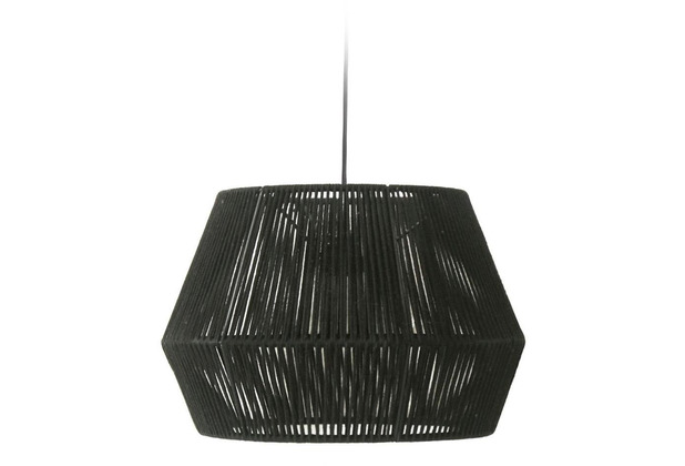 Nosh Cantia Lampenschirm fr Deckenlampe aus Baumwolle schwarz  36,5 cm