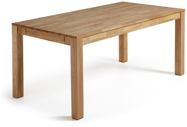 Nosh Isbel ausziehbarer Tisch 180 (260) x 90 cm aus massivem Eichenholz