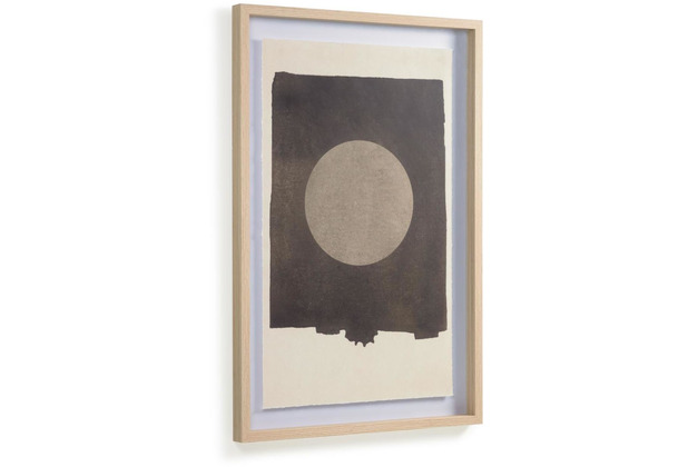 Nosh Naira Bild mit black Kreis 60 x 90 cm