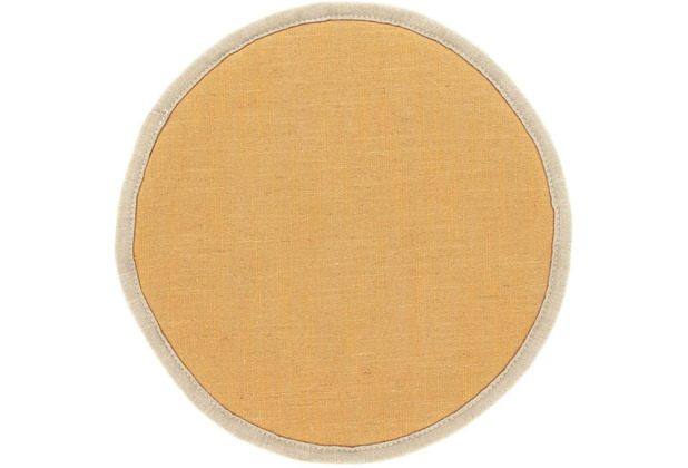 Nosh Prisca Sitzkissen, rund, senfgelb,  35 cm