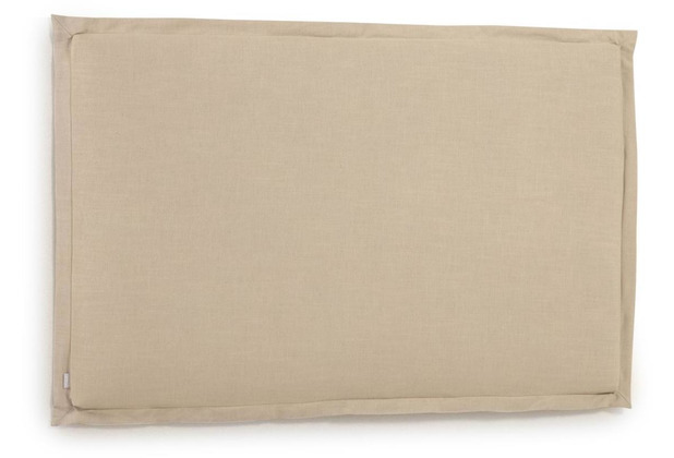 Nosh Tanit Bettkopfteil mit abnehmbarem Bezug aus Leinen beige fr Bett von 180 cm