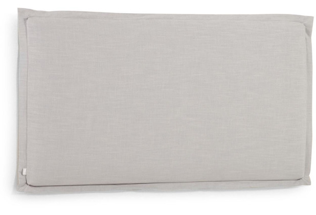 Nosh Tanit Bettkopfteil mit abnehmbarem Bezug aus Leinen grau fr Bett von 200 cm