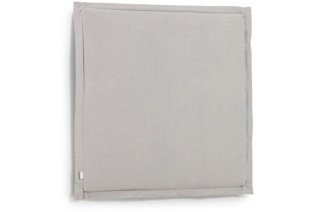 Nosh Tanit Bettkopfteil mit abnehmbarem Bezug aus Leinen grau fr Bett von 90 cm