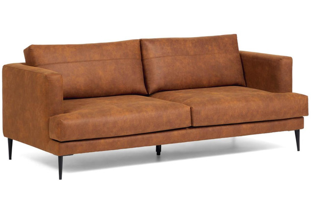 Nosh Tanya 2-Sitzer Sofa gepolstert in hellbraun 183 cm