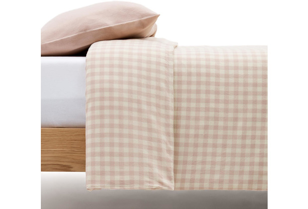 Nosh Yanil Bettwscheset aus Bettdecken- und Kopfkissenbezug und Bettlaken 100% Baumwolle Karos