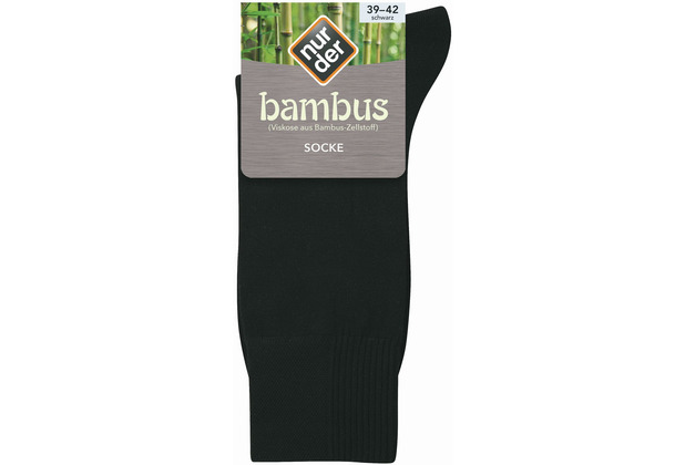 nur der Herren \"Bambus Socke\" schwarz 39-42