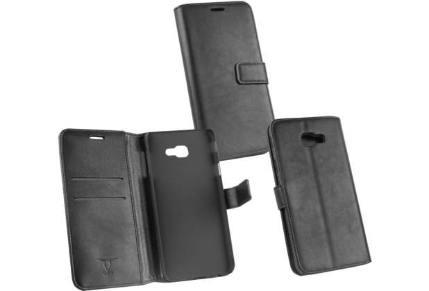 OZBO PU Tasche Diary Business schwarz komp. mit Samsung Galaxy J4 Plus (2018)