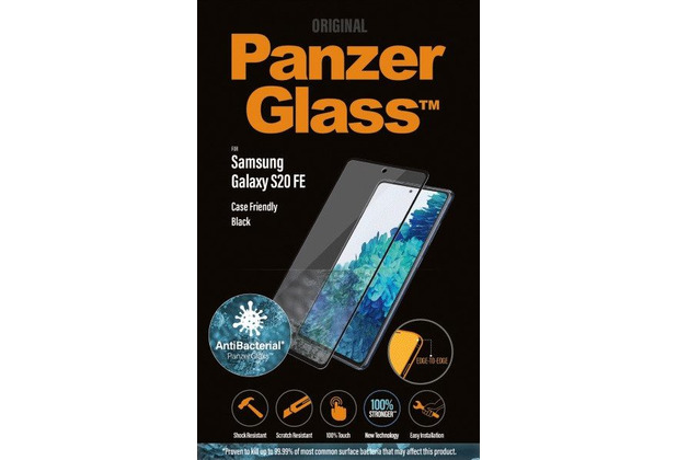 PanzerGlass Edge-to-Edge fr Samsung Galaxy S20 FE antibakteriell, black
