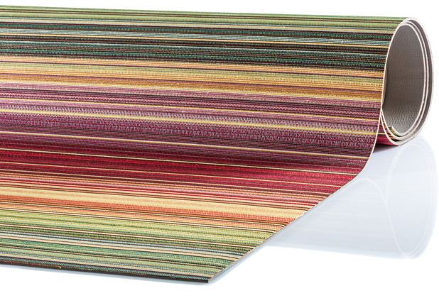 Peyer Syntex In-& Outdoorteppich Mira Jacquard Raute Streifen bunt 60 cm x 110 cm