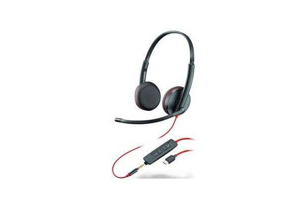 Plantronics Headset Blackwire C3225 binaural USB-C & 3,5 mm