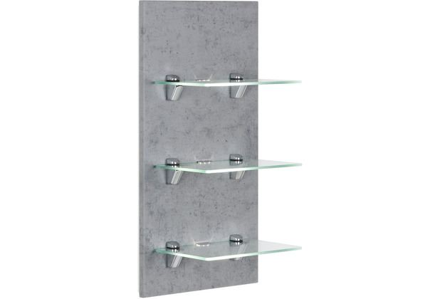 Posseik LED-Panel VIVA mit 3 Glasablagen beton EEK: F