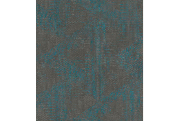 Rasch Vlies Tapete Muster & Motive 416848 Finca Braun-umbra ozeanblau 0.53 x 10.05 m