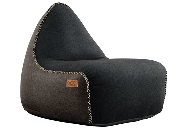 SACKit Canvas Lounge Chair combi black/brown