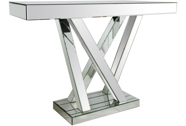 SalesFever Tisch aus MDF mit Spiegelglas Spiegelglas, Holzwerkstoff (MDF) verspiegelt 391839
