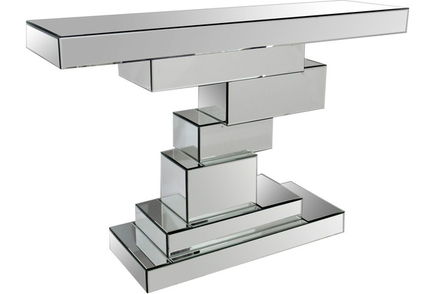 SalesFever Tisch aus MDF mit Spiegelglas Spiegelglas, Holzwerkstoff (MDF) verspiegelt 391860