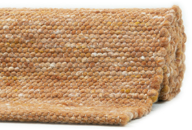 Sansibar Handwebteppich Hrnum UNI terracotta 40 x 60 cm