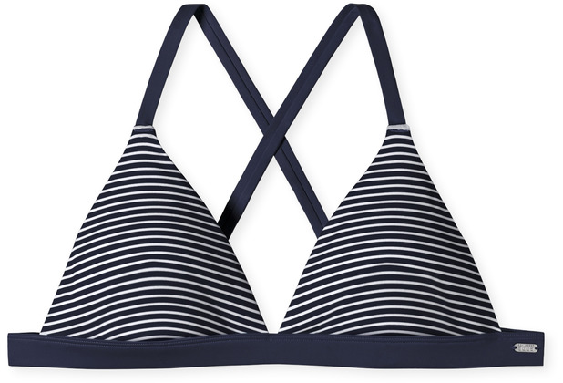 Schiesser Damen Triangle Bikini Top dunkelblau 179200-803 L