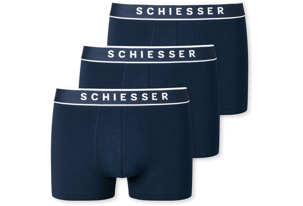 Schiesser Herren 3er Pack Shorts dunkelblau 173983-803 10
